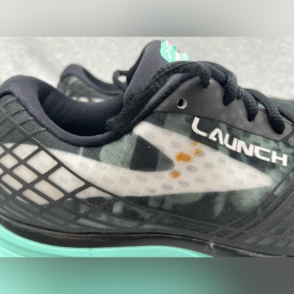 Brooks Womens Launch 3 1202061B071 Black Mint Green Running Shoes Size 8.5 - Picture 2 of 15